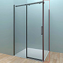 Душевая стенка Veconi Rovigo KP-06B 100 KP06B-100-01-19C4 профиль Черный матовый стекло прозрачное Душевая стенка Veconi Rovigo KP-06B 100 KP06B-100-01-19C4 профиль Черный матовый стекло прозрачное