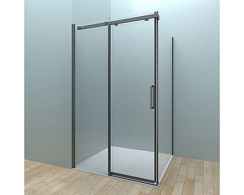 Santeh-Crystal.ru: Душевая стенка Veconi Rovigo KP-06B 100 KP06B-100-01-19C4 профиль Черный матовый стекло прозрачное Заказать Душевая стенка Veconi Rovigo KP-06B 100 KP06B-100-01-19C4 профиль Черный матовый стекло прозрачное в магазине сантехники Santeh-Crystal.ru
