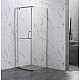 Купить Душевой уголок Veconi Rovigo RV-18 90x90 RV18-90-01-C5 профиль Хром стекло прозрачное в магазине сантехники Santeh-Crystal.ru