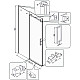 Заказать Душевая дверь Veconi Vianno VN-74B 120 VN74B-120-01-C4 профиль Черный матовый стекло прозрачное в магазине сантехники Santeh-Crystal.ru