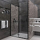 Купить Душевая дверь Veconi Vianno VN-73B 80 VN73B-80-01-C4 профиль Черный матовый стекло прозрачное в магазине сантехники Santeh-Crystal.ru