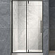 Заказать Душевая дверь Veconi Vianno VN-34B 110 VN34B-110-01-C7 профиль Черный матовый стекло прозрачное в магазине сантехники Santeh-Crystal.ru
