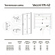 Приобрести Душевая дверь Veconi Vianno VN-42 90 VN42-90-01-19C1 профиль Хром стекло прозрачное в магазине сантехники Santeh-Crystal.ru