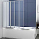 Купить Шторка на ванну Vincea VSB-32120CL 120x140 профиль Хром стекло прозрачное в магазине сантехники Santeh-Crystal.ru