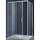 Купить Душевой уголок Vincea Alpha 130x80 VSR-3AL8013CL профиль Хром стекло прозрачное в магазине сантехники Santeh-Crystal.ru