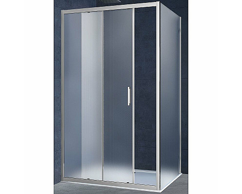Приобрести Душевой уголок Vincea Alpha 150x80 VSR-3AL8015MT профиль Хром стекло текстурное в магазине сантехники Santeh-Crystal.ru