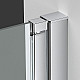 Купить Душевая дверь Vincea Alpha 75 VDP-3AL750MT профиль Хром стекло текстурное в магазине сантехники Santeh-Crystal.ru