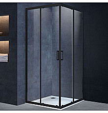 Душевой уголок Vincea Alpha 90x90 VSS-3AL900CLB профиль Черный стекло прозрачное
