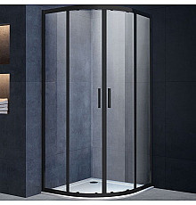 Душевой уголок Vincea Alpha 90x90 VSQ-3AL900CLB профиль Черный стекло прозрачное