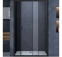 Душевая дверь Vincea Alpha 120 VDS-3AL120CLB профиль Черный стекло прозрачное