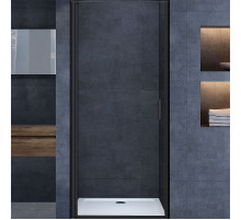 Душевая дверь Vincea Alpha 80 VDP-3AL800CLB профиль Черный стекло прозрачное