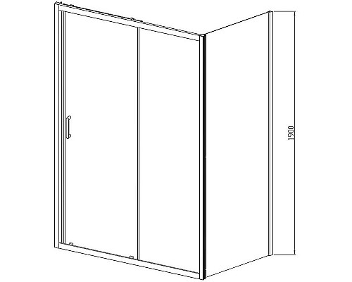 Заказать Душевой уголок Vincea Alpha 120x90 VSR-3AL9012CLB профиль Черный стекло прозрачное в магазине сантехники Santeh-Crystal.ru