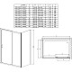Приобрести Душевая стенка Vincea Alpha 90 VSG-3AL900CLB профиль Черный стекло прозрачное в магазине сантехники Santeh-Crystal.ru