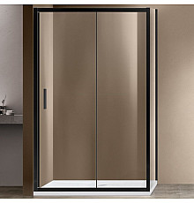 Душевой уголок Vincea Garda 120х90 VSR-1G9012CLB профиль Черный стекло прозрачное