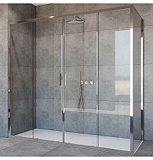 Душевой уголок Vincea Garda 200х100 VSR-1G21020CL профиль Хром стекло прозрачное