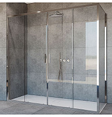 Душевой уголок Vincea Garda 200х80 VSR-1G28020CL профиль Хром стекло прозрачное
