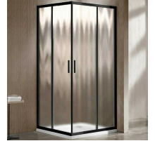 Душевой уголок Vincea Garda VSS-1G900CHB 90x90 профиль Черный стекло шиншилла