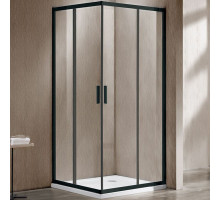 Душевой уголок Vincea Garda 120x100 VSS-1G1012CLB профиль Черный стекло прозрачное