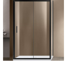 Душевой уголок Vincea Garda 120x100 VSR-1G1012CLB профиль Черный стекло прозрачное