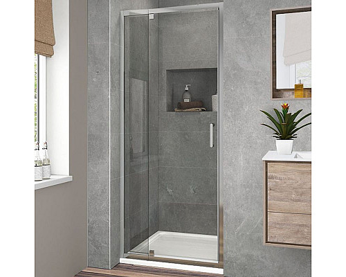 Заказать Душевая дверь Vincea Intra 90 VDP-1I8090CL профиль Хром стекло прозрачное в магазине сантехники Santeh-Crystal.ru