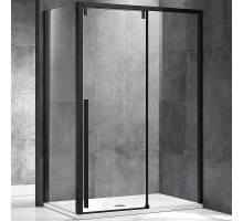 Душевой уголок Vincea Lugano 140х80 VSR-1L8014CLB-1 профиль Черный стекло прозрачное