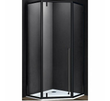 Душевой уголок Vincea Penta 100х100 VSP-3P100CLB профиль Черный стекло прозрачное