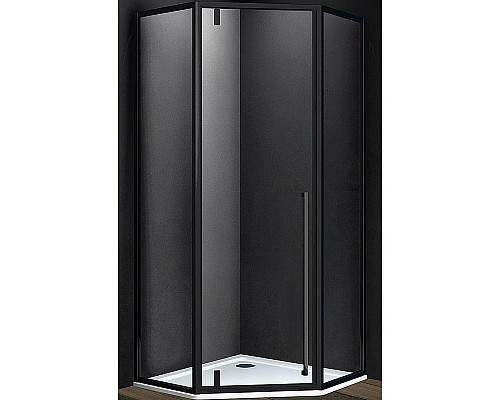 Заказать Душевой уголок Vincea Penta 100х100 VSP-3P100CLB профиль Черный стекло прозрачное в магазине сантехники Santeh-Crystal.ru