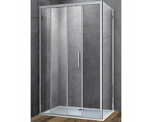 Приобрести Душевой уголок Vincea Soft 120x100 VSR-3SO1012CL профиль Хром стекло прозрачное в магазине сантехники Santeh-Crystal.ru