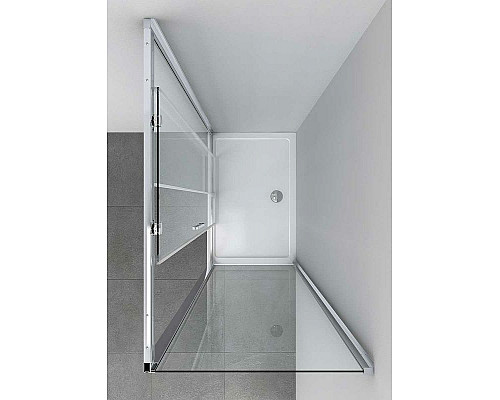 Приобрести Душевой уголок Vincea Soft 140x100 VSR-3SO1014CL профиль Хром стекло прозрачное в магазине сантехники Santeh-Crystal.ru