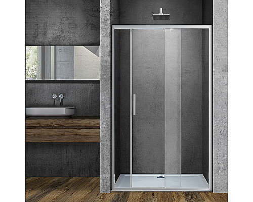 Заказать Душевая дверь Vincea Soft 150 VDS-3SO150CL профиль Хром стекло прозрачное в магазине сантехники Santeh-Crystal.ru