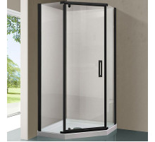 Душевой уголок Vincea Stresa 90х90 VSP-1S900CLB профиль Черный стекло прозрачное