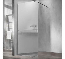 Душевая перегородка Vincea Walk-In 90 VSW-1H900MRGM профиль Вороненая сталь стекло зеркальное