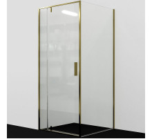 Душевой уголок WasserKRAFT Aisch 90x90 55P03 профиль Матовое золото стекло прозрачное