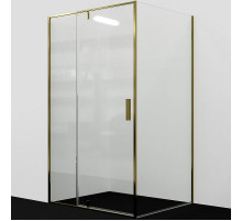 Душевой уголок WasserKRAFT Aisch 120x100 55P10 профиль Матовое золото стекло прозрачное