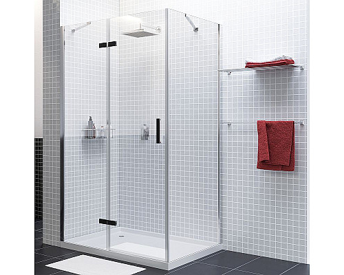 Santeh-Crystal.ru: Душевой уголок WasserKRAFT Aller 120х100 L 10H10LBLACK MATT профиль Хром матовый стекло прозрачное Приобрести Душевой уголок WasserKRAFT Aller 120х100 L 10H10LBLACK MATT профиль Хром матовый стекло прозрачное в магазине сантехники Santeh-Crystal.ru