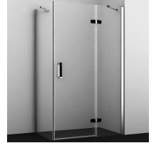 Душевой уголок WasserKRAFT Aller 120х100 R 10H10RBLACK профиль Хром стекло прозрачное