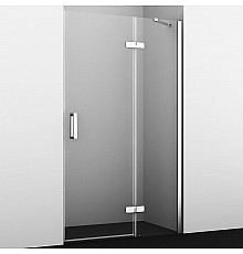 Душевая дверь WasserKRAFT Aller 120 R 10H05RWHITE профиль Хром стекло прозрачное