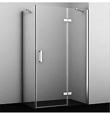 Душевой уголок WasserKRAFT Aller 120х90 R 10H07RWHITE профиль Хром стекло прозрачное