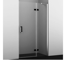 Душевая дверь WasserKRAFT Aller 120 R 10H05RBLACK профиль Хром стекло прозрачное