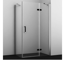 Душевой уголок WasserKRAFT Aller 120х80 R 10H06RBLACK профиль Хром стекло прозрачное