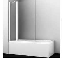 Шторка на ванну WasserKRAFT Berkel 110 48P02-110W профиль Белый стекло прозрачное