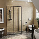 Купить Душевой уголок WasserKRAFT Dill 120x90 61S07 профиль Черный матовый стекло прозрачное в магазине сантехники Santeh-Crystal.ru
