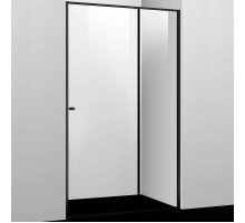Душевая дверь WasserKRAFT Dill 110 61S13 профиль Черный матовый стекло прозрачное