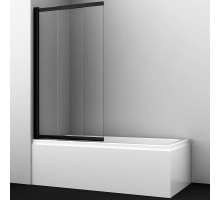 Шторка на ванну WasserKRAFT Dill 80 61S02-80 профиль Черный стекло прозрачное
