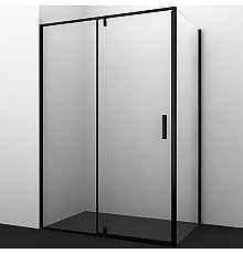 Душевой уголок WasserKRAFT Elbe 120x100 74P10 профиль Черный матовый стекло прозрачное
