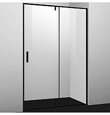 Душевая дверь WasserKRAFT Elbe 100 74P12 профиль Черный матовый стекло прозрачное