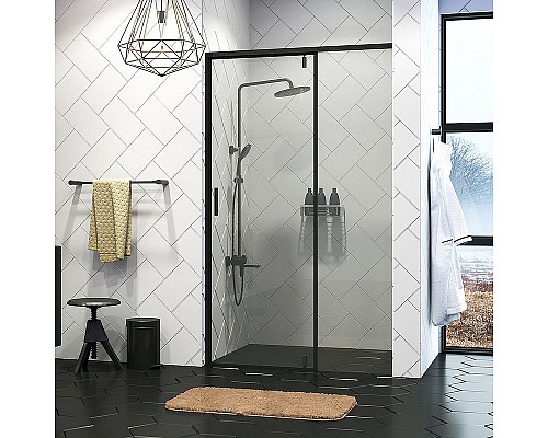 Santeh-Crystal.ru: Душевая дверь WasserKRAFT Elbe 100 74P12 профиль Черный матовый стекло прозрачное Заказать Душевая дверь WasserKRAFT Elbe 100 74P12 профиль Черный матовый стекло прозрачное в магазине сантехники Santeh-Crystal.ru