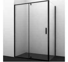 Душевой уголок WasserKRAFT Elbe 100x80 74P17 профиль Черный матовый стекло прозрачное