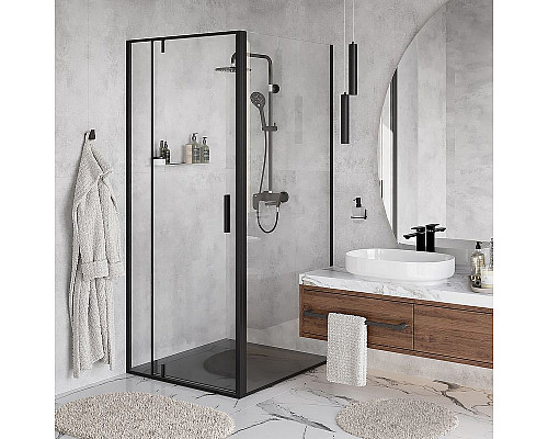 Santeh-Crystal.ru: Душевой уголок WasserKRAFT Elbe 100x100 74P19 профиль Черный матовый стекло прозрачное Заказать Душевой уголок WasserKRAFT Elbe 100x100 74P19 профиль Черный матовый стекло прозрачное в магазине сантехники Santeh-Crystal.ru