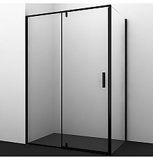 Душевой уголок WasserKRAFT Elbe 120х90 74P07 профиль Черный матовый стекло прозрачное